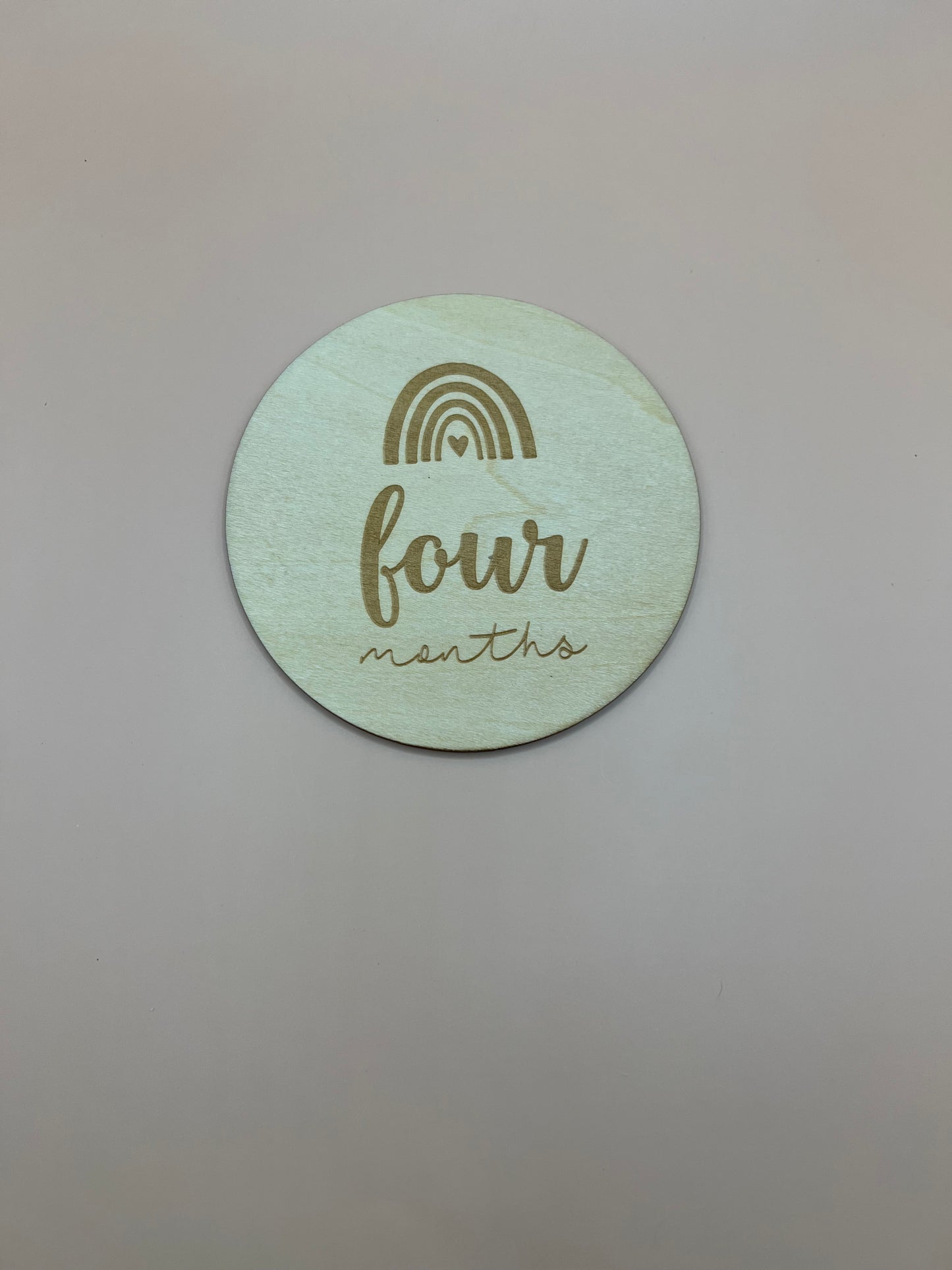 Wooden Milestone Disc's - 1-12 Months