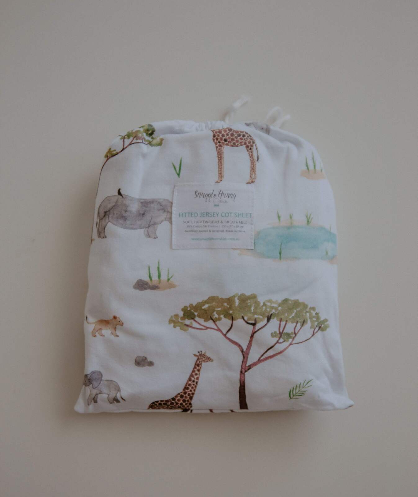 Safari | Fitted Cot Sheet - Snuggle Hunny