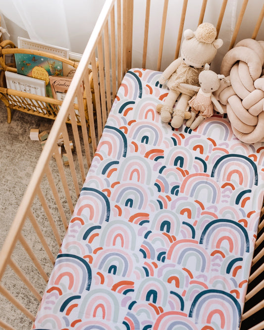 Rainbow Baby | Fitted Cot Sheet - Snuggle Hunny