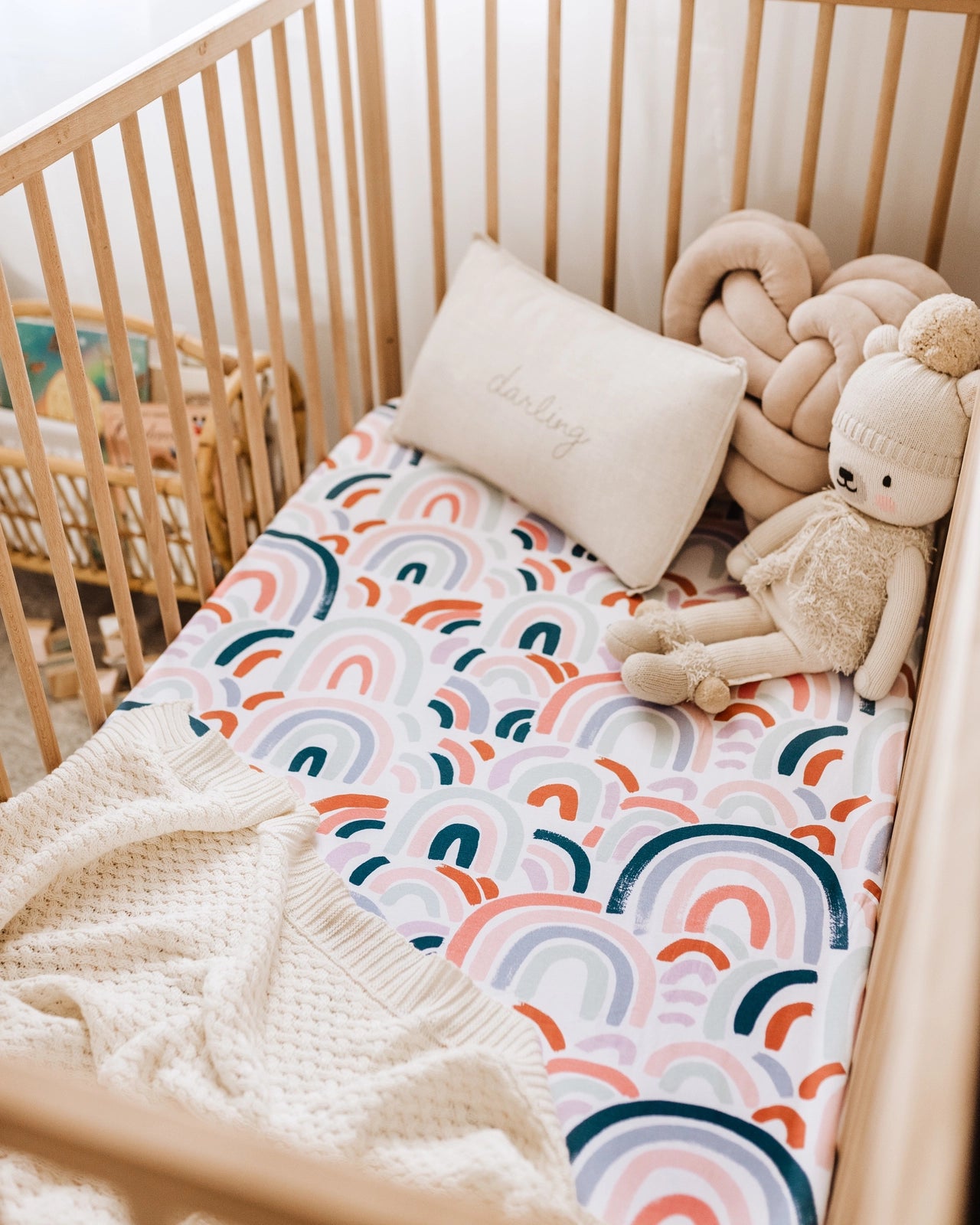 Rainbow Baby | Fitted Cot Sheet - Snuggle Hunny