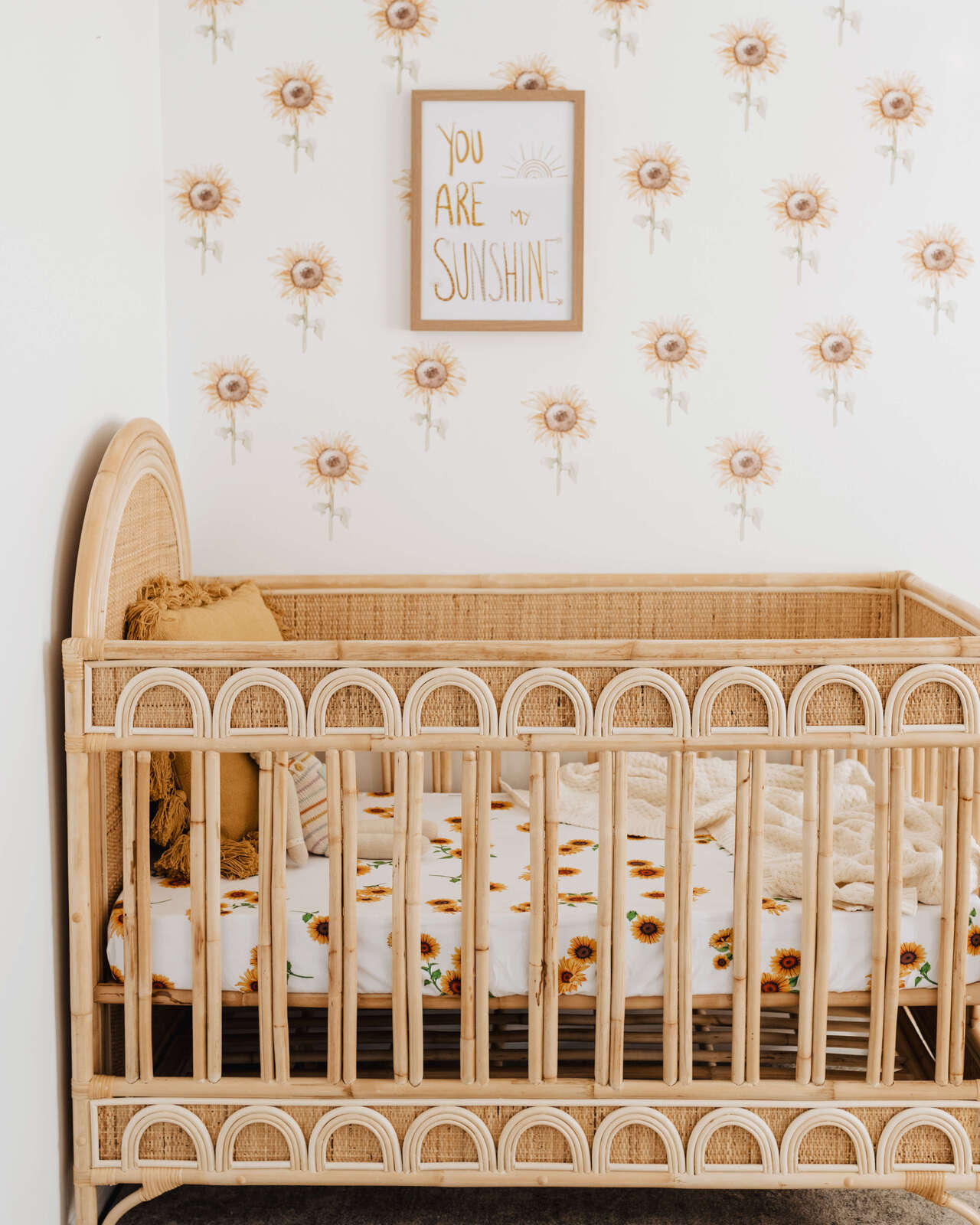 Sunflower | Fitted Cot Sheet - Snuggle Hunny