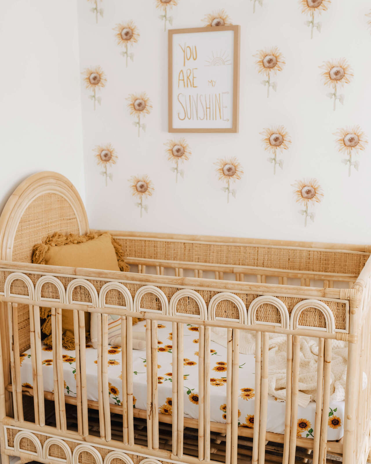 Sunflower | Fitted Cot Sheet - Snuggle Hunny