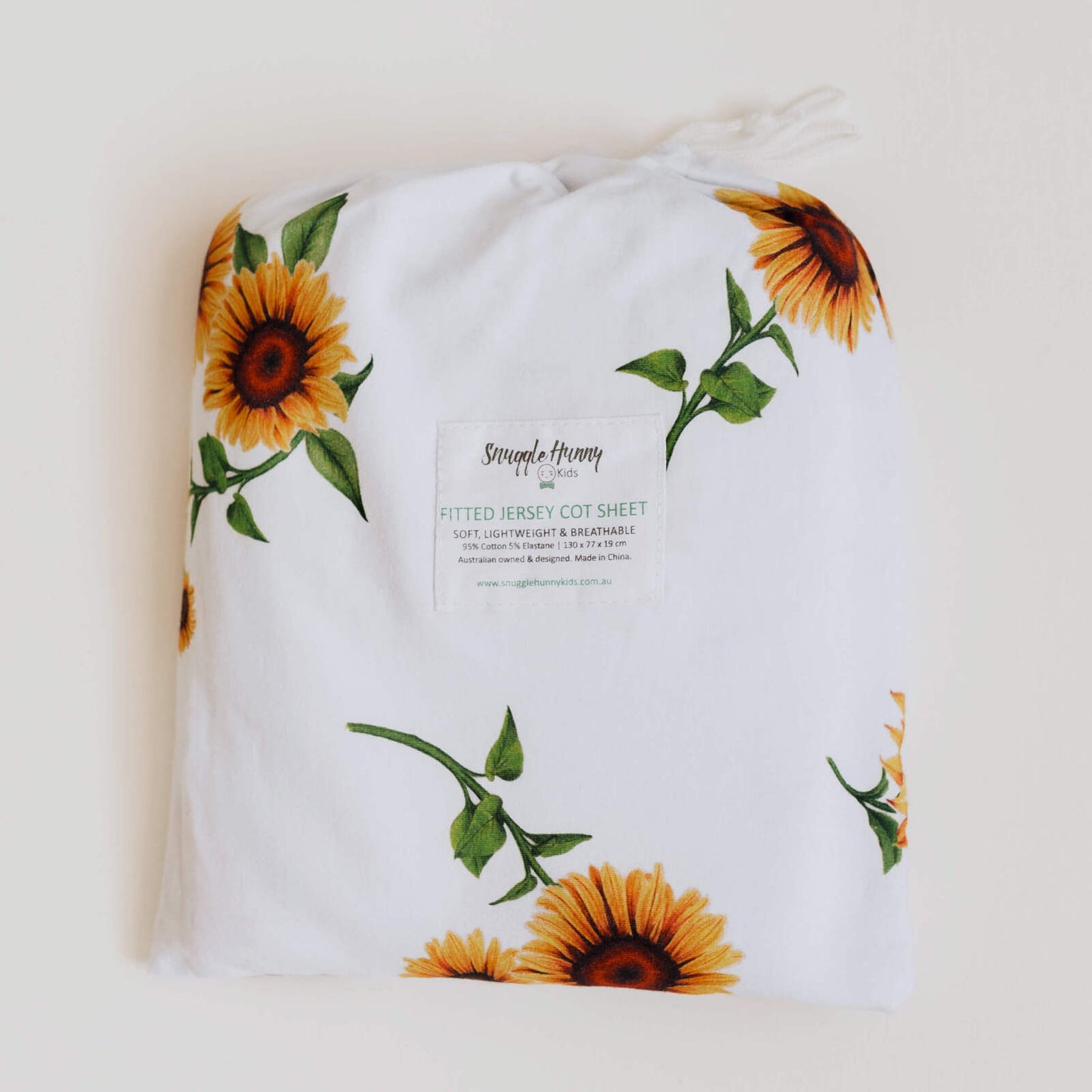 Sunflower | Fitted Cot Sheet - Snuggle Hunny