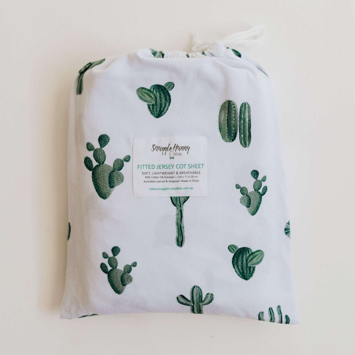 Cactus | Fitted Cot Sheet - Snuggle Hunny