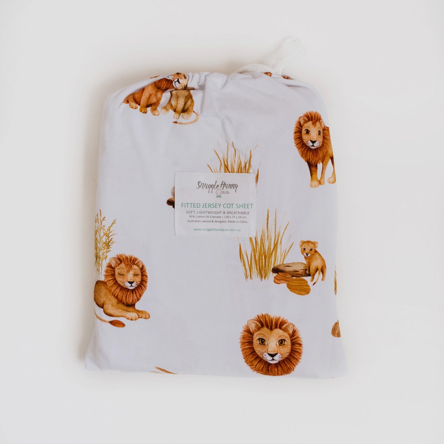 Lion | Fitted Cot Sheet - Snuggle Hunny