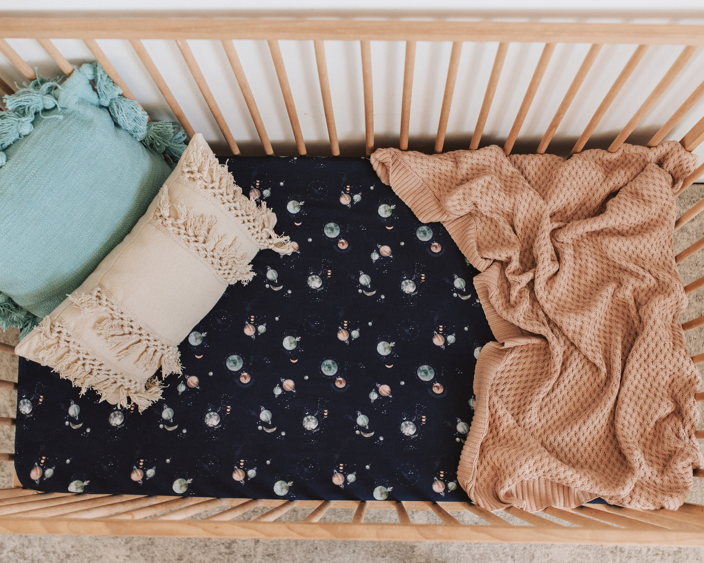 Milky Way | Fitted Cot Sheet - Snuggle Hunny