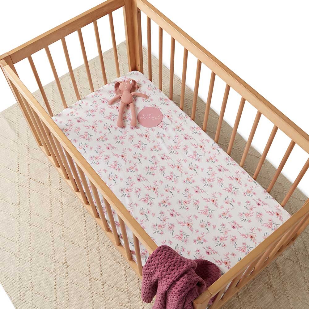 Camille Fitted Cot Sheet - Snuggle Hunny