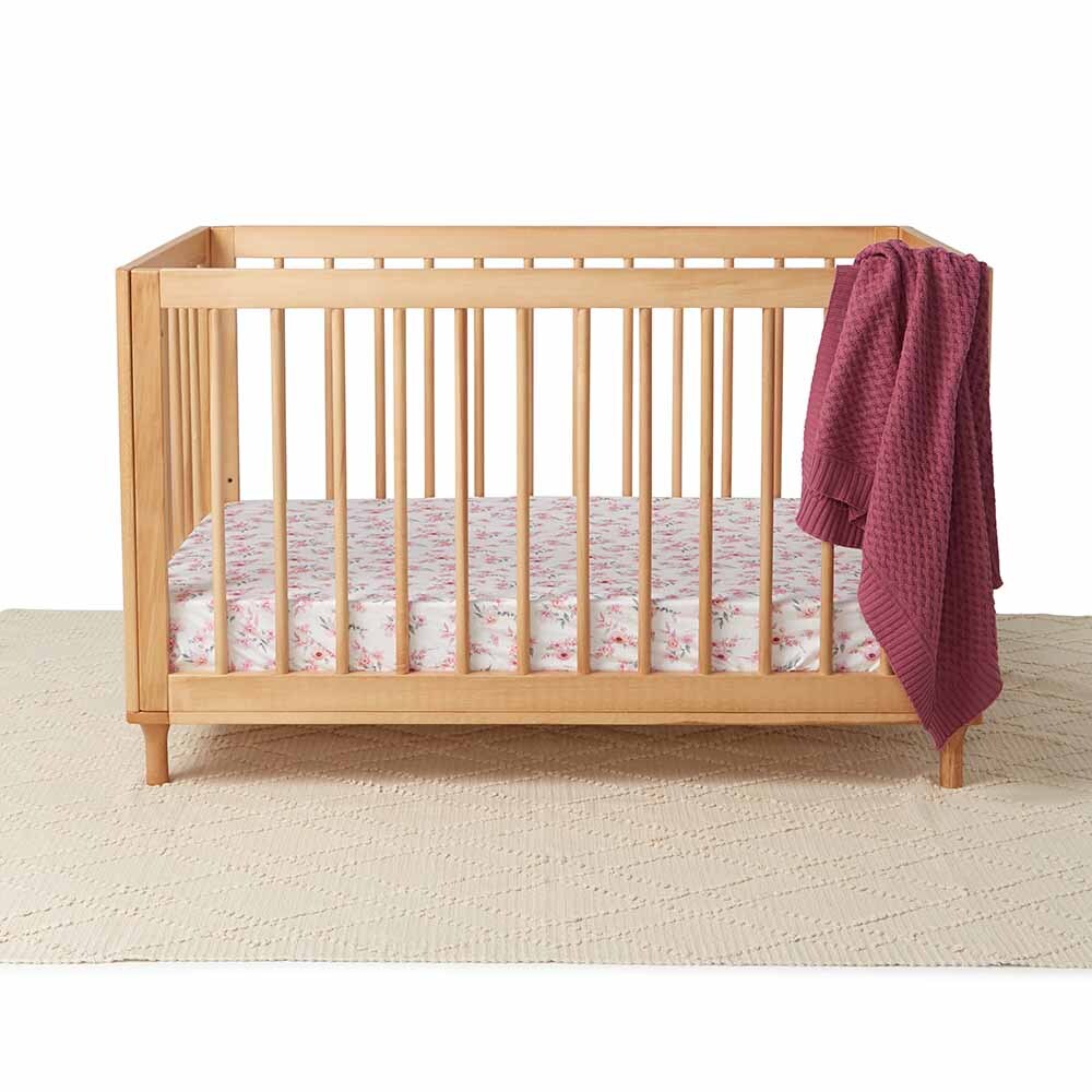 Camille Fitted Cot Sheet - Snuggle Hunny