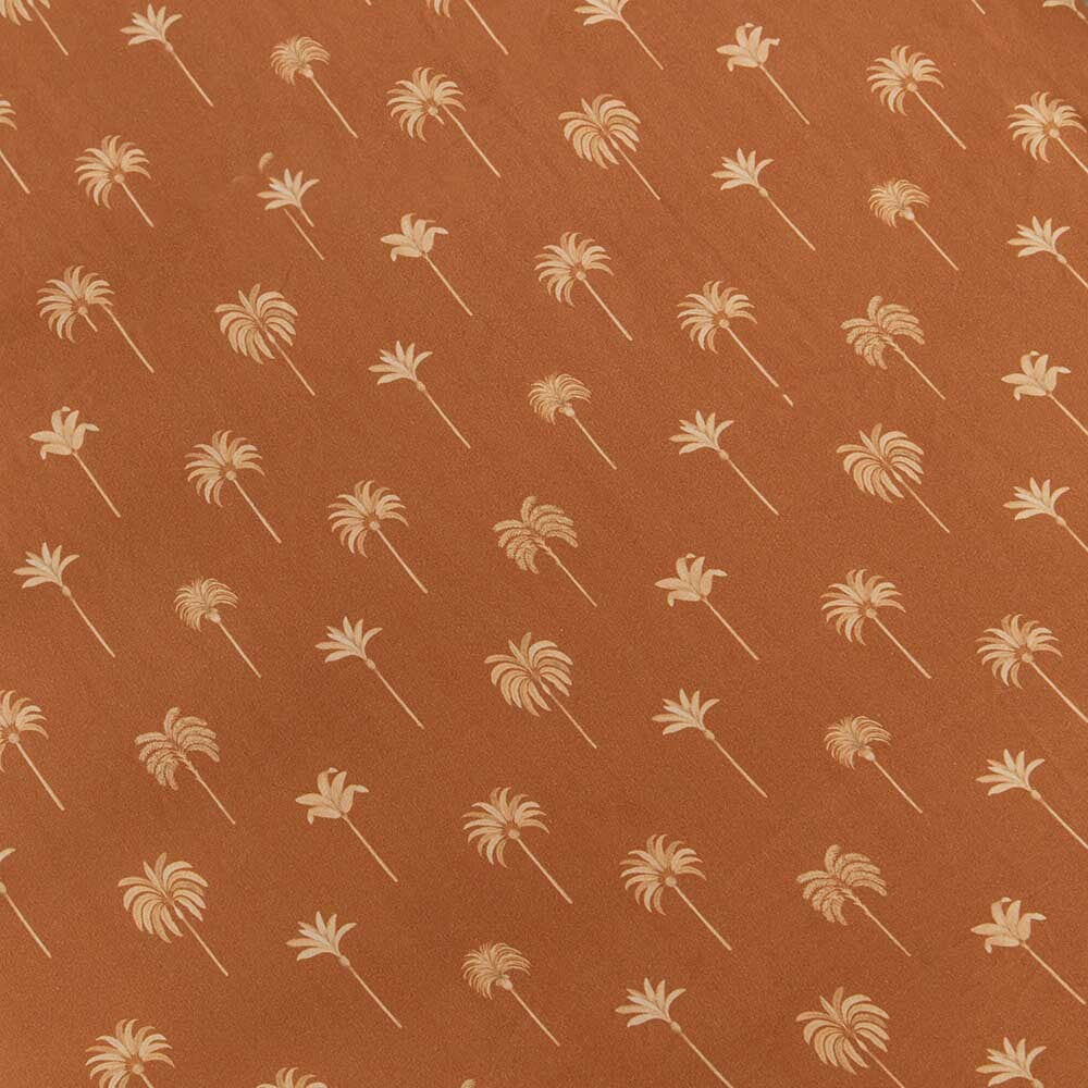 Bronze Palm Fitted Cot Sheet - Snuggle Hunny