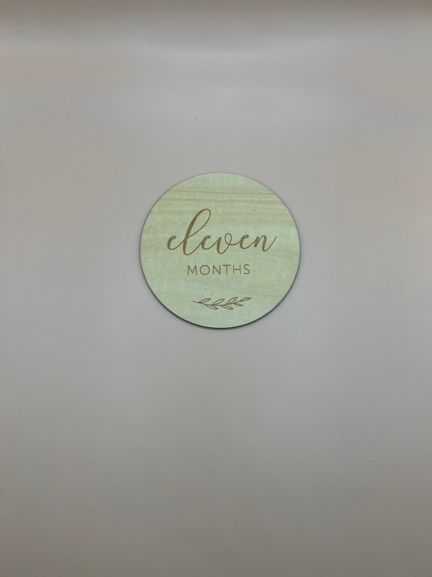 Wooden Milestone Disc's - 1-12 Months Floral