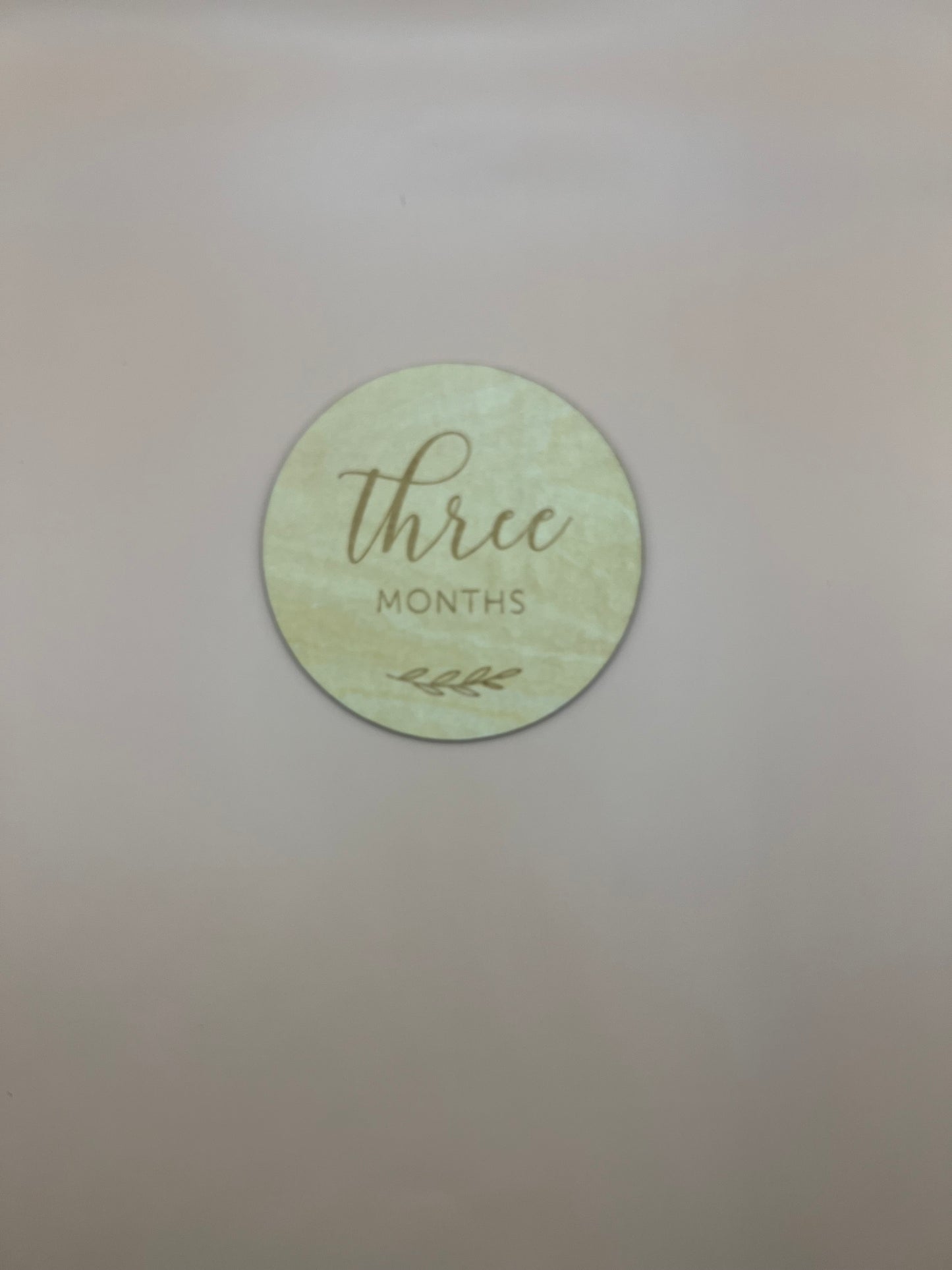 Wooden Milestone Disc's - 1-12 Months Floral