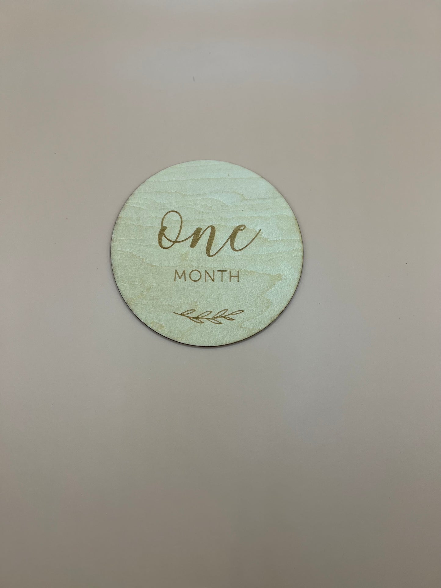 Wooden Milestone Disc's - 1-12 Months Floral