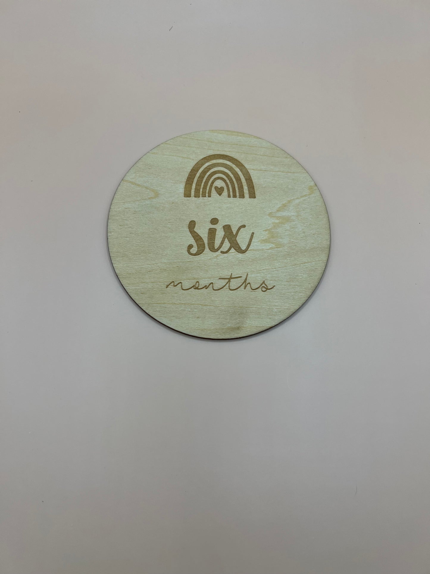 Wooden Milestone Disc's - 1-12 Months