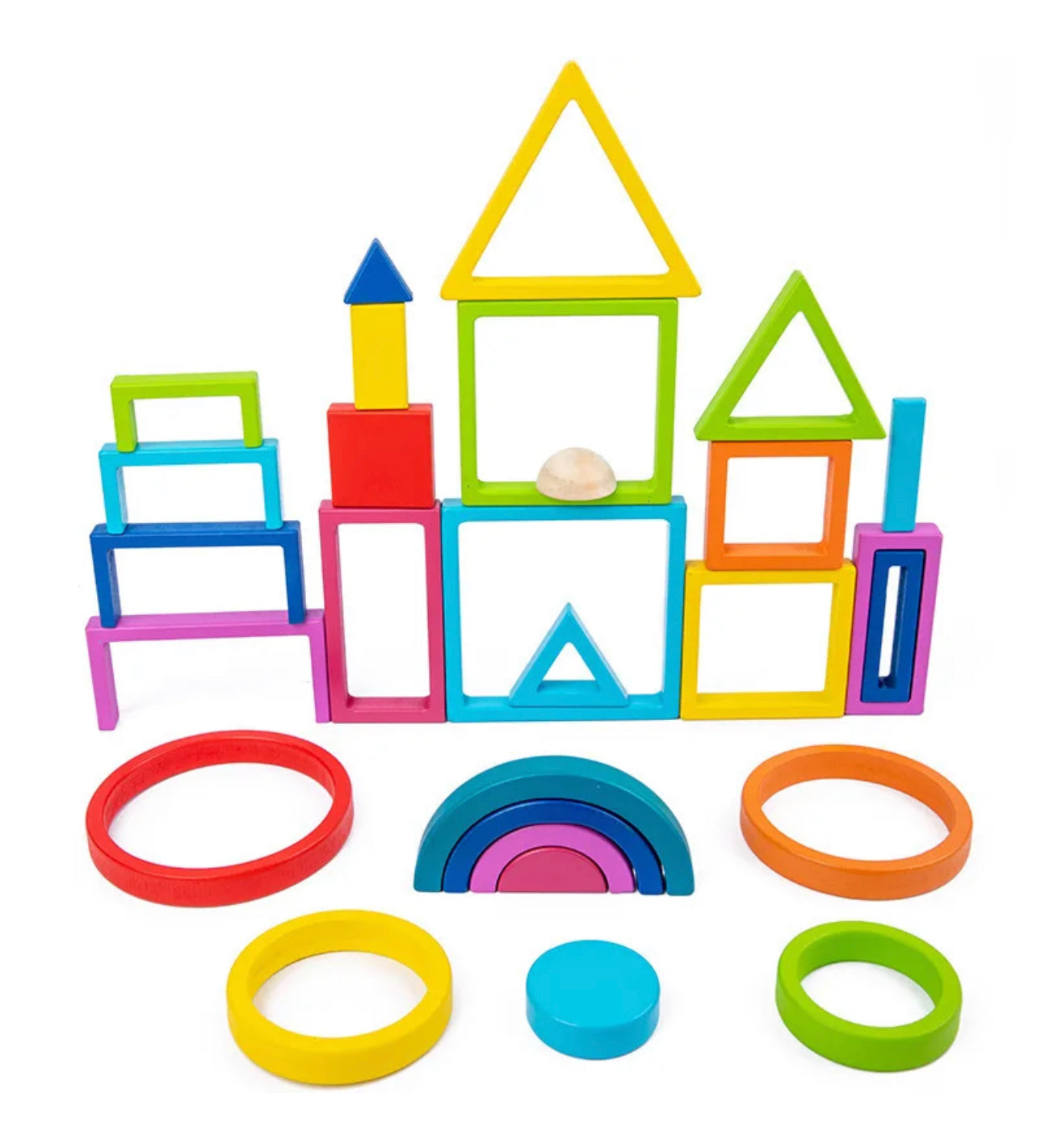 Geometric Rainbow Shape Box