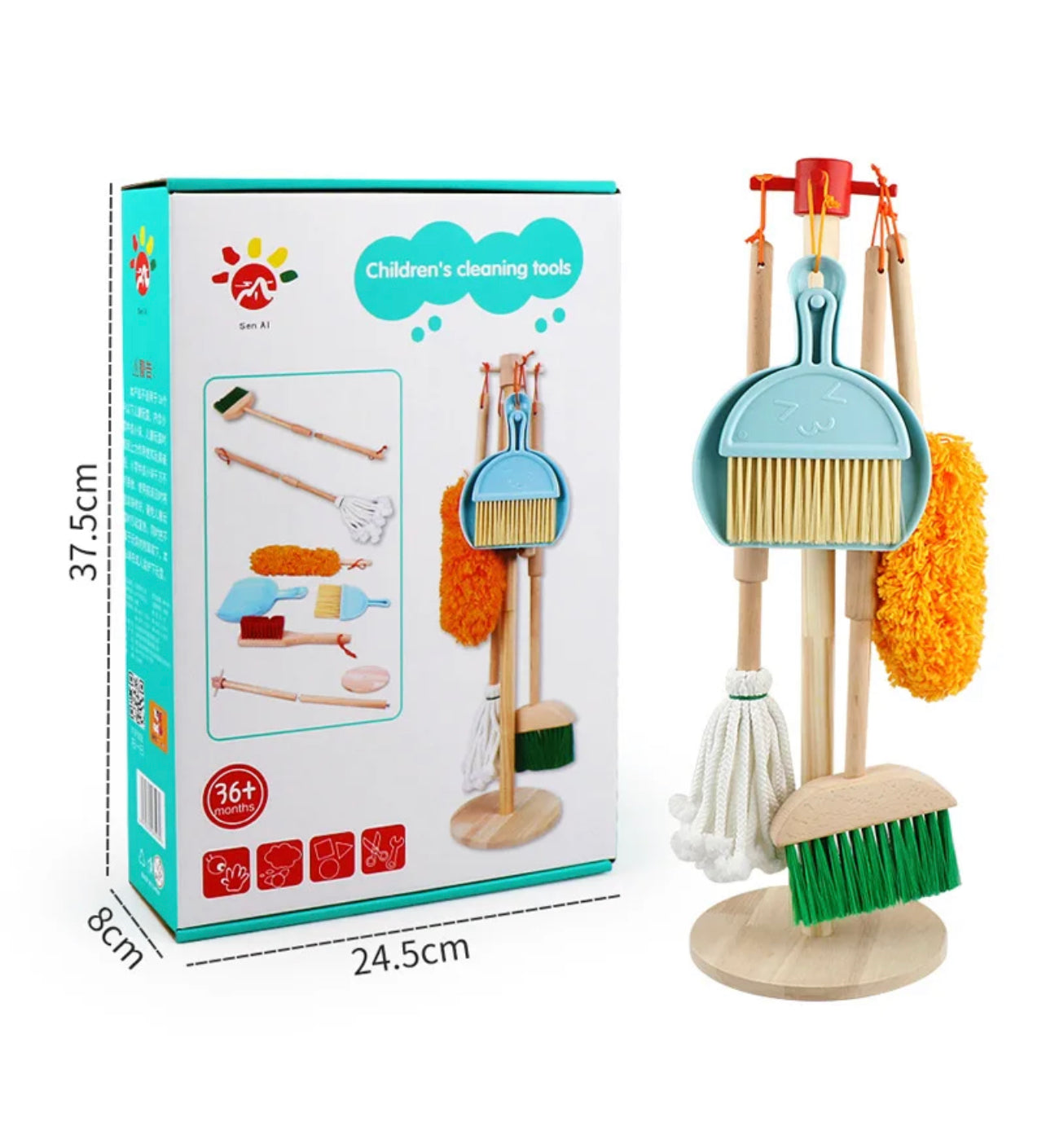 Wooden Cleaning Set