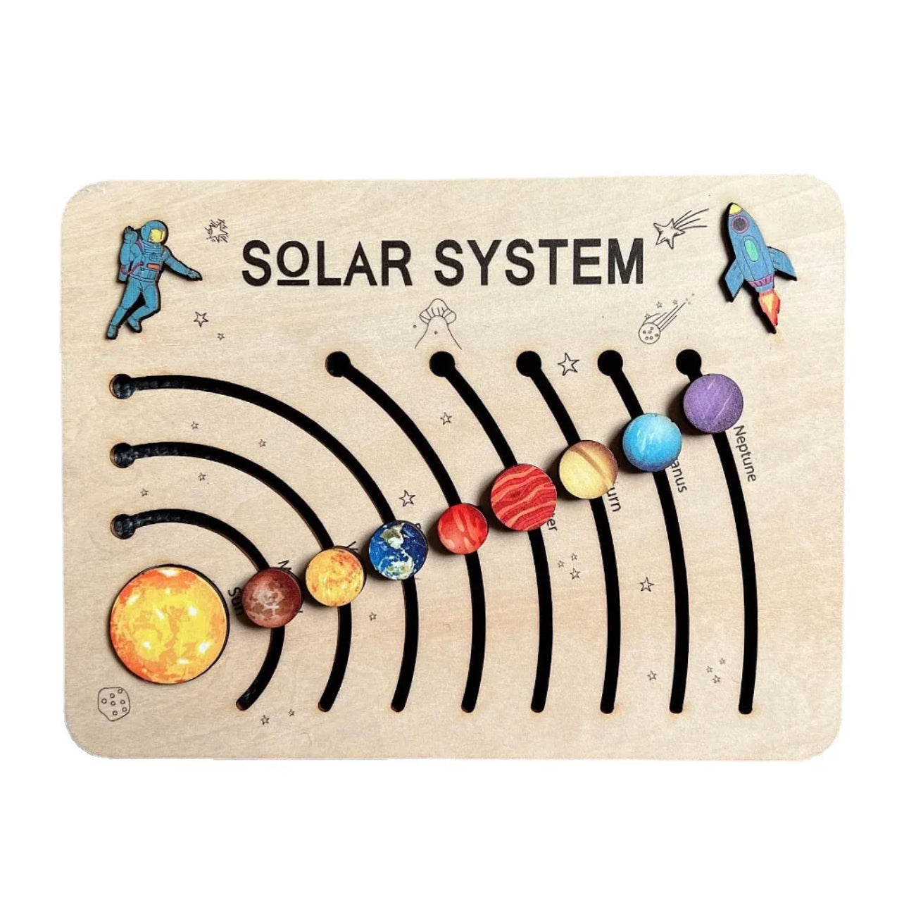 Wooden Solar System Puzzle