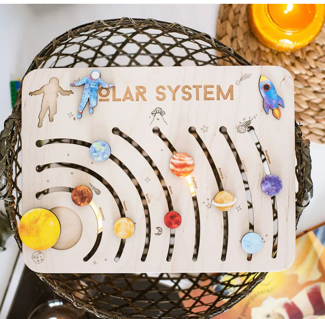 Wooden Solar System Puzzle