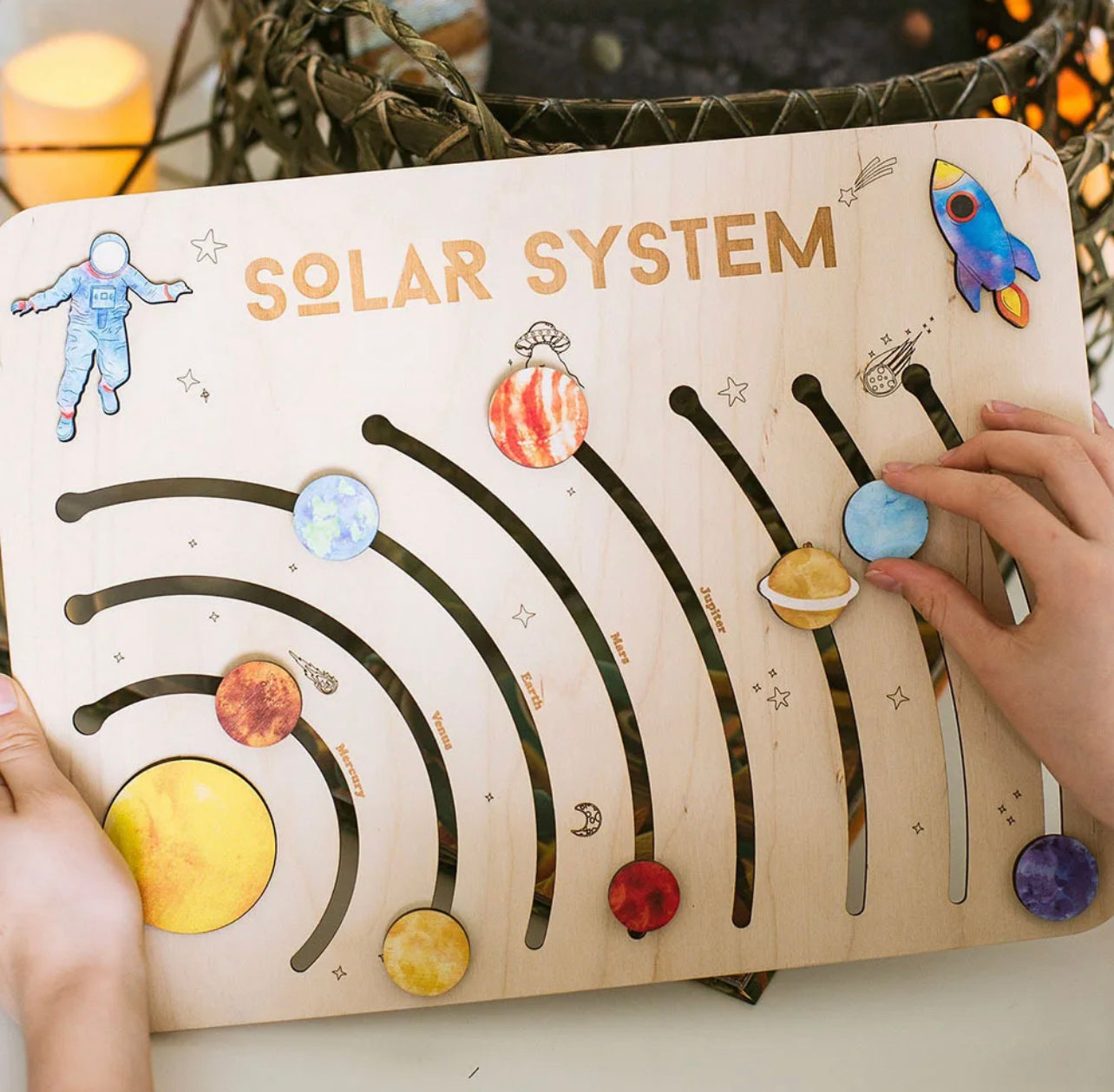 Wooden Solar System Puzzle