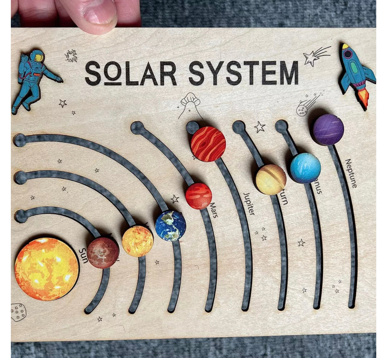 Wooden Solar System Puzzle