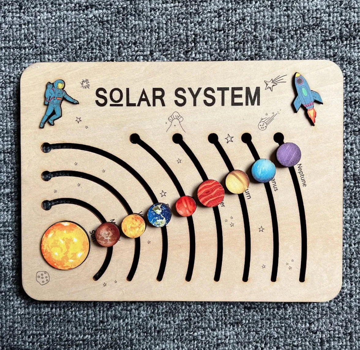 Wooden Solar System Puzzle