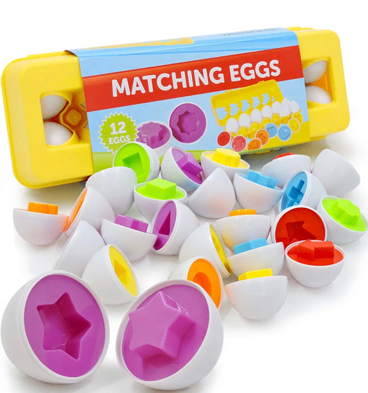 Shape and Number Sorting Eggs