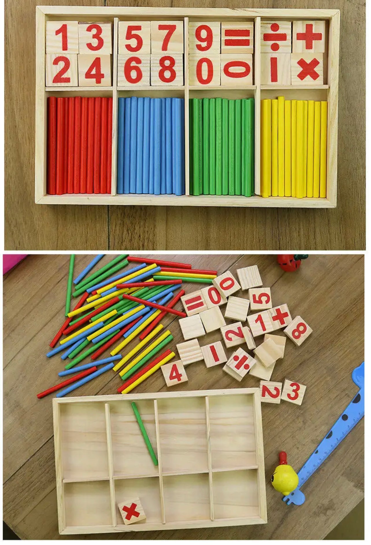 Wooden Math Sticks