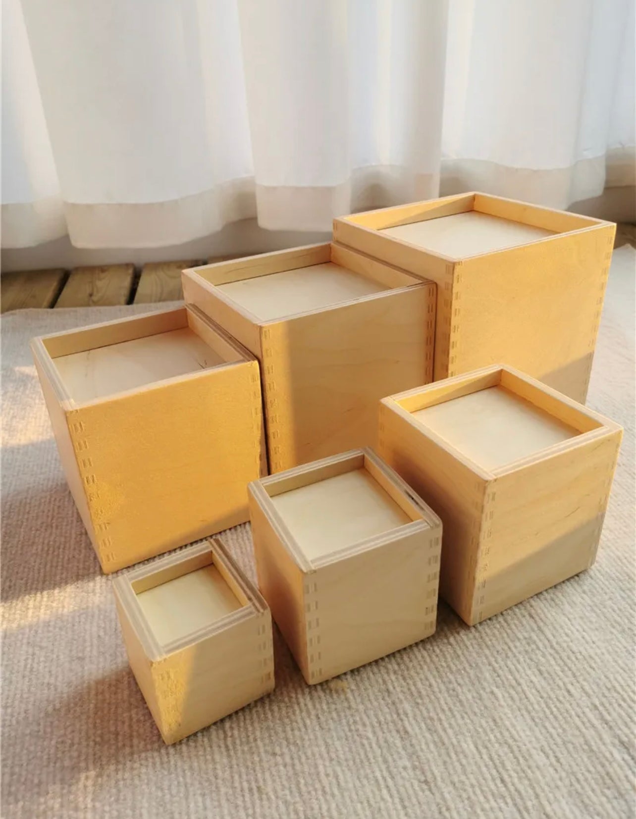 Wooden Stacking Boxes