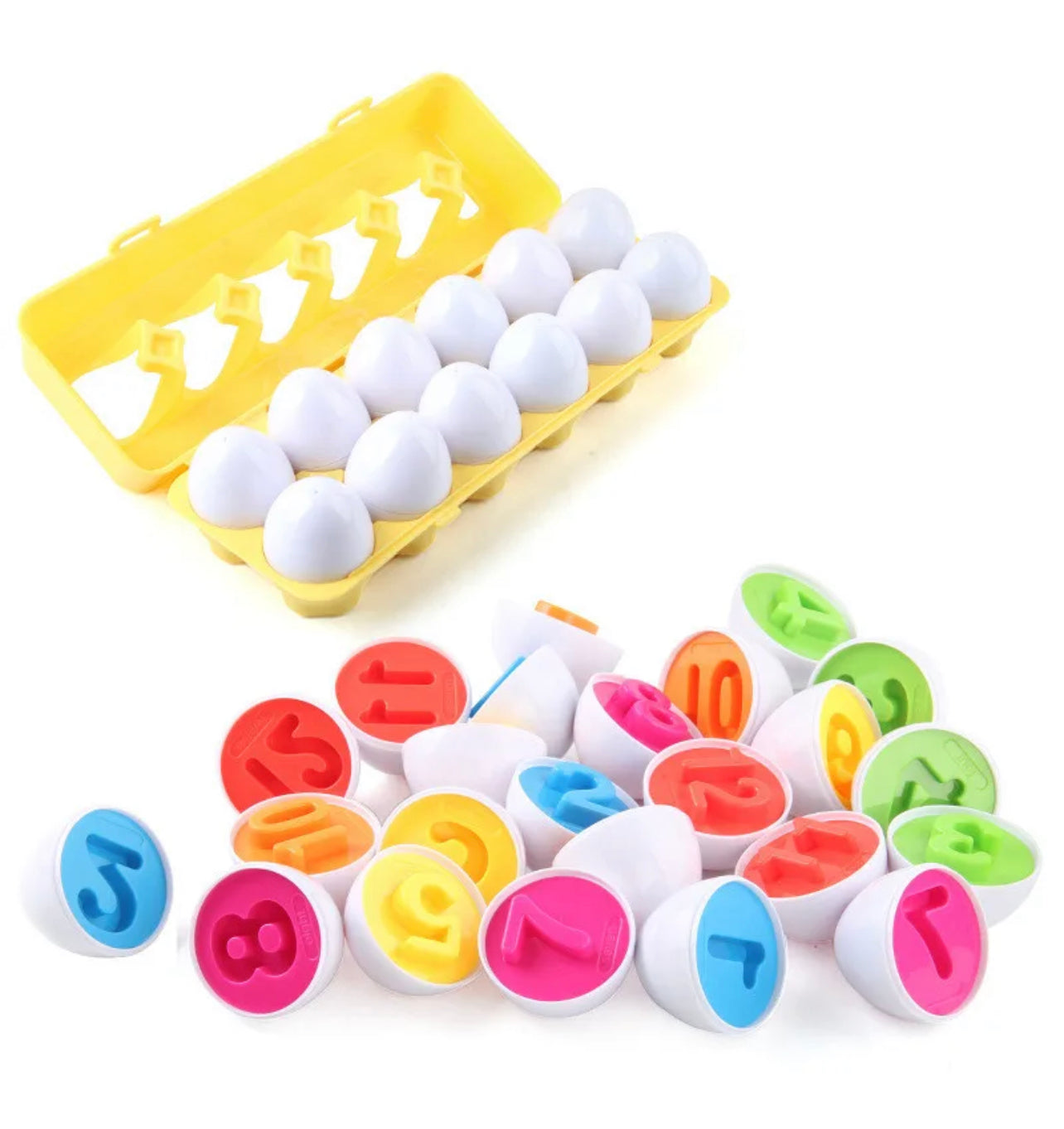 Shape and Number Sorting Eggs