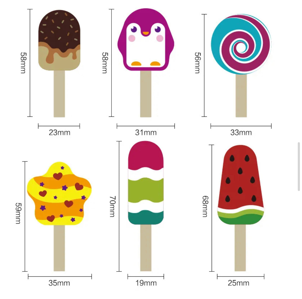 Wooden Ice-cream Set