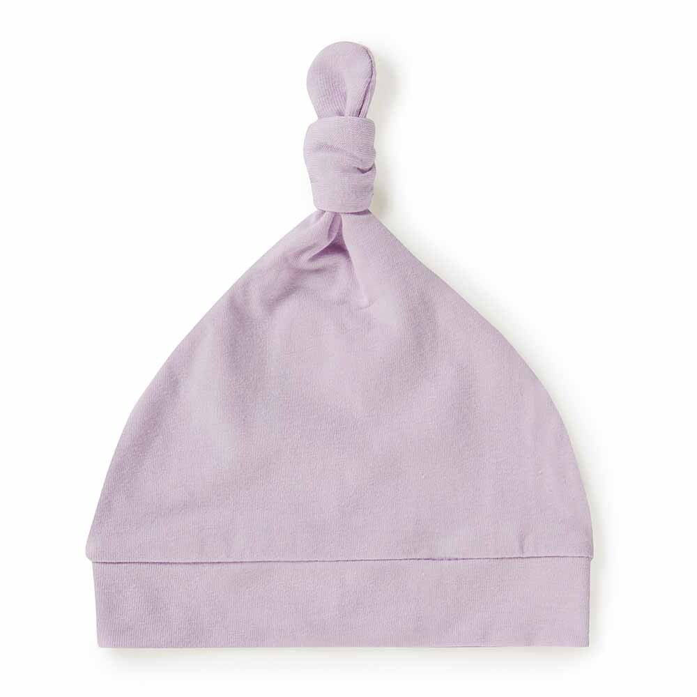 Lilac Knotted Beanie - Snuggle Hunny