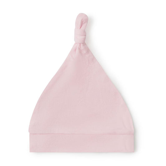 Baby Pink Knotted Beanie - Snuggle Hunny