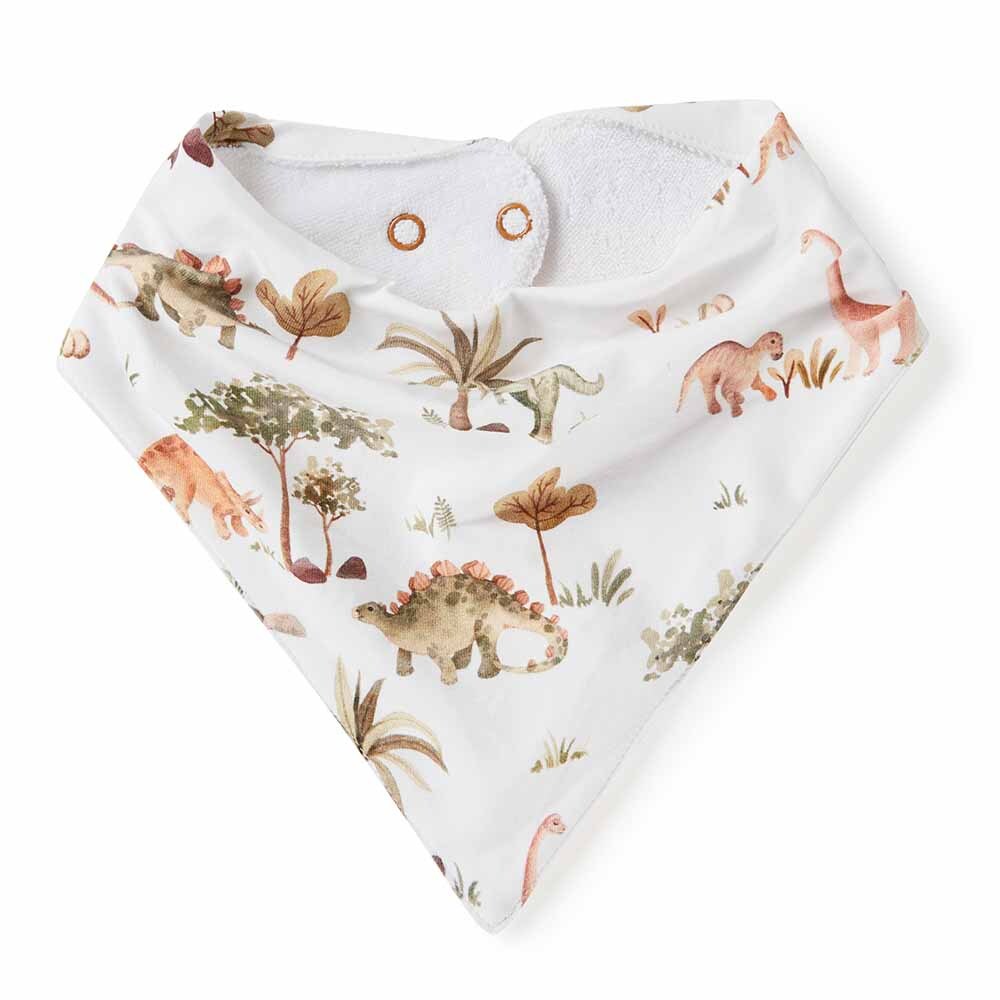 Dino Organic Dribble Bib - Snuggle Hunny