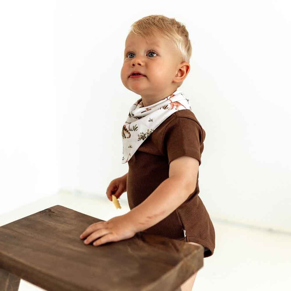 Dino Organic Dribble Bib - Snuggle Hunny