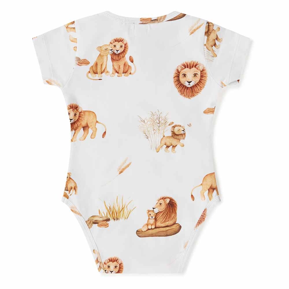 Lion Short Sleeve Bodysuit - Snuggle Hunny