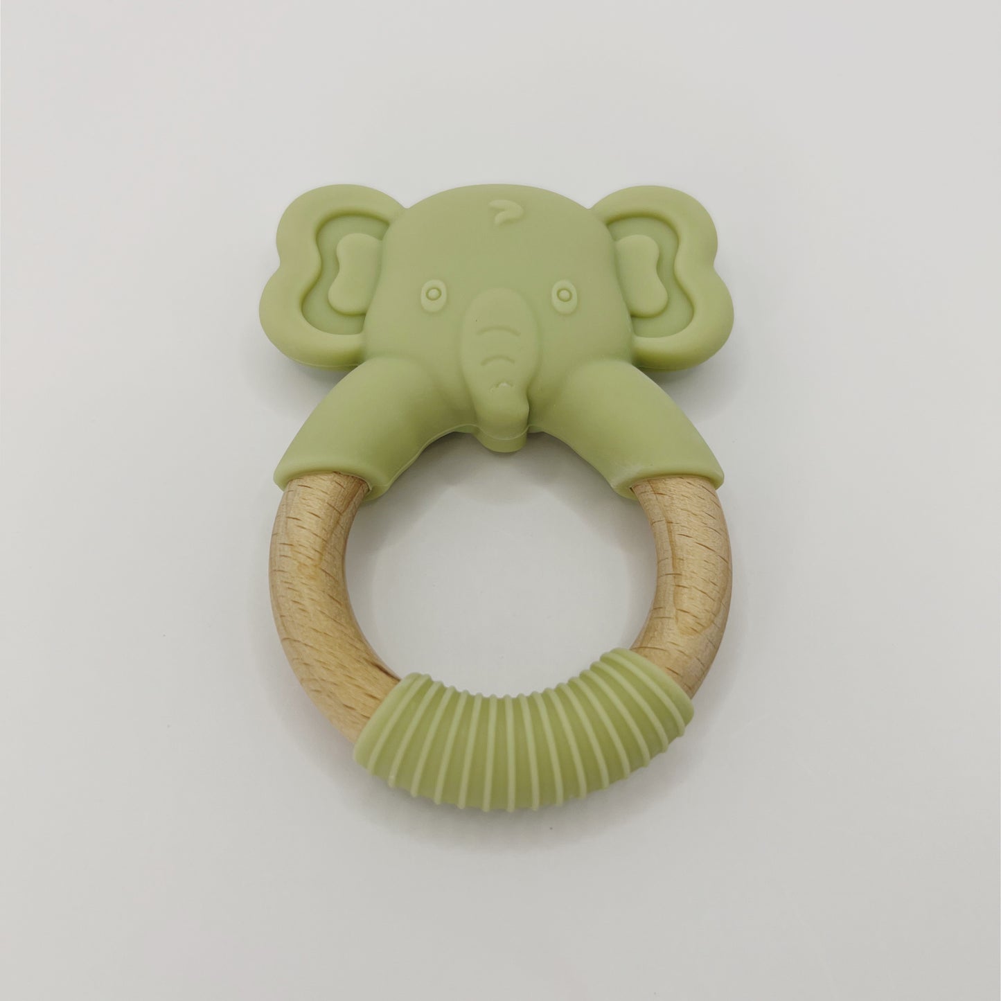 Wooden Elephant - Silicone Teether