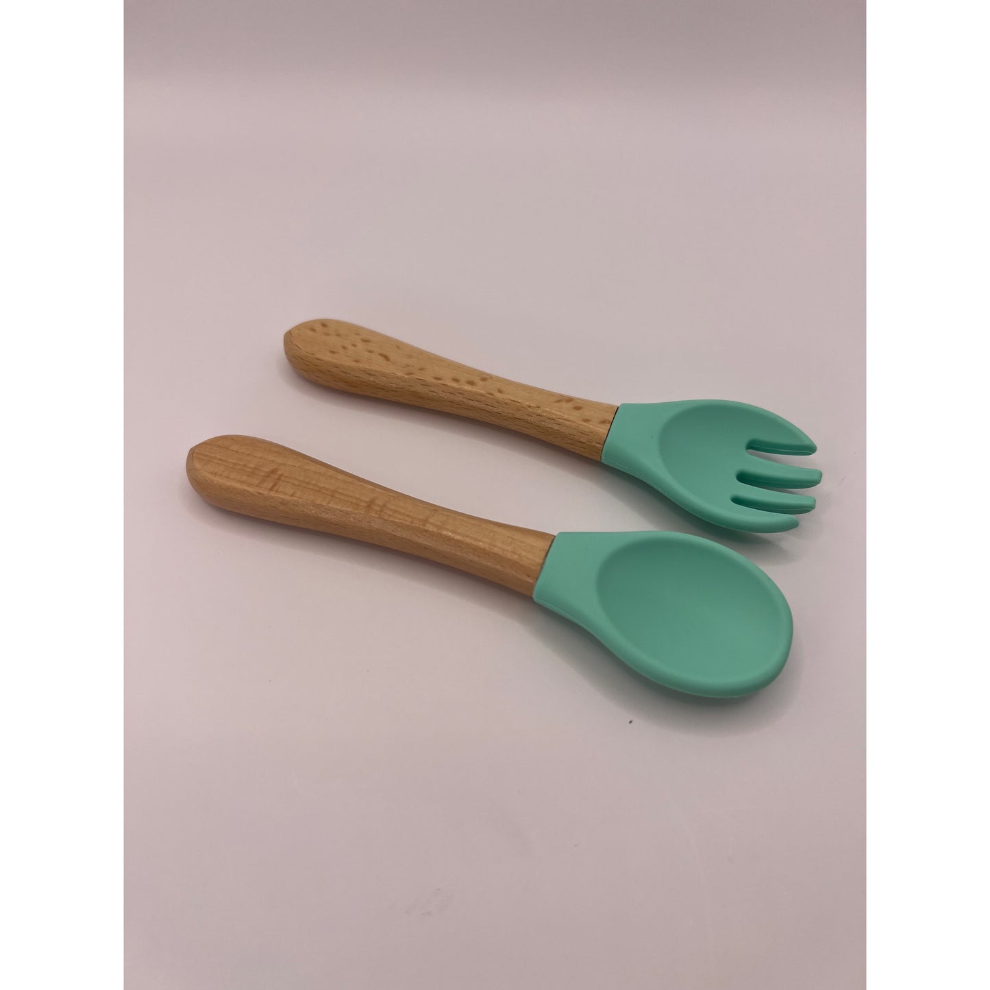 Silicone Beech Spoon and Fork Set