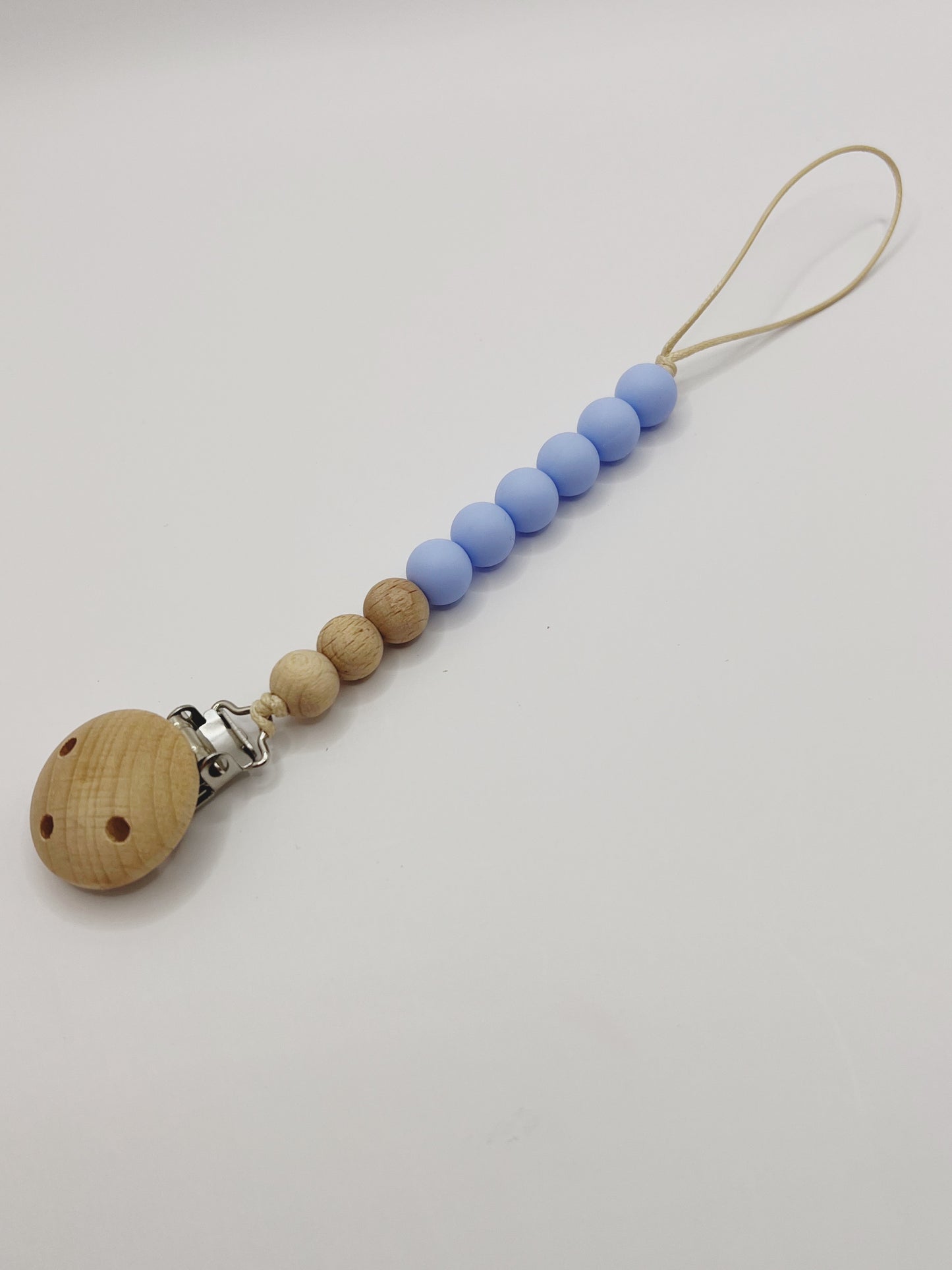 Silicone Dummy Chain Wooden beads - Small