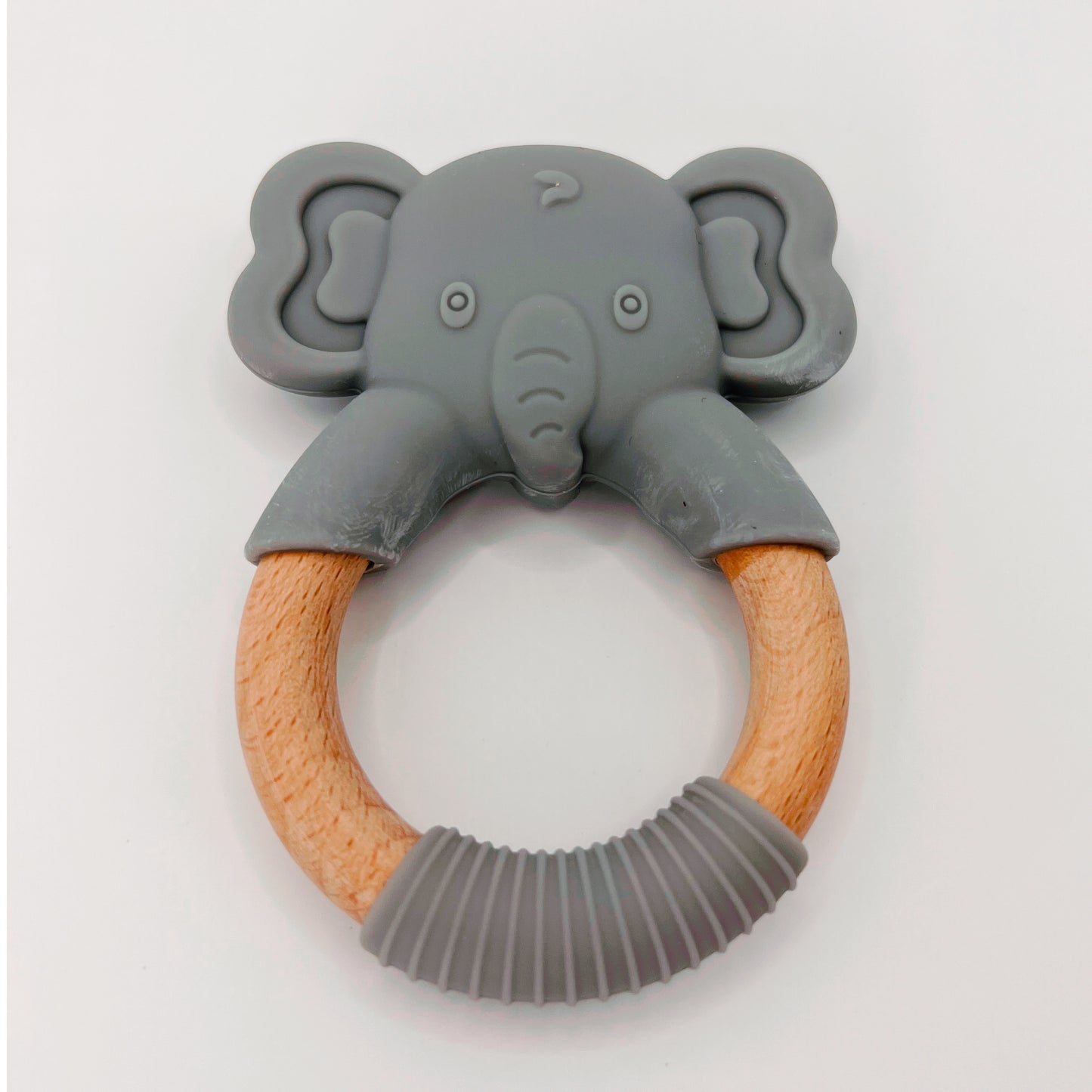 Wooden Elephant - Silicone Teether