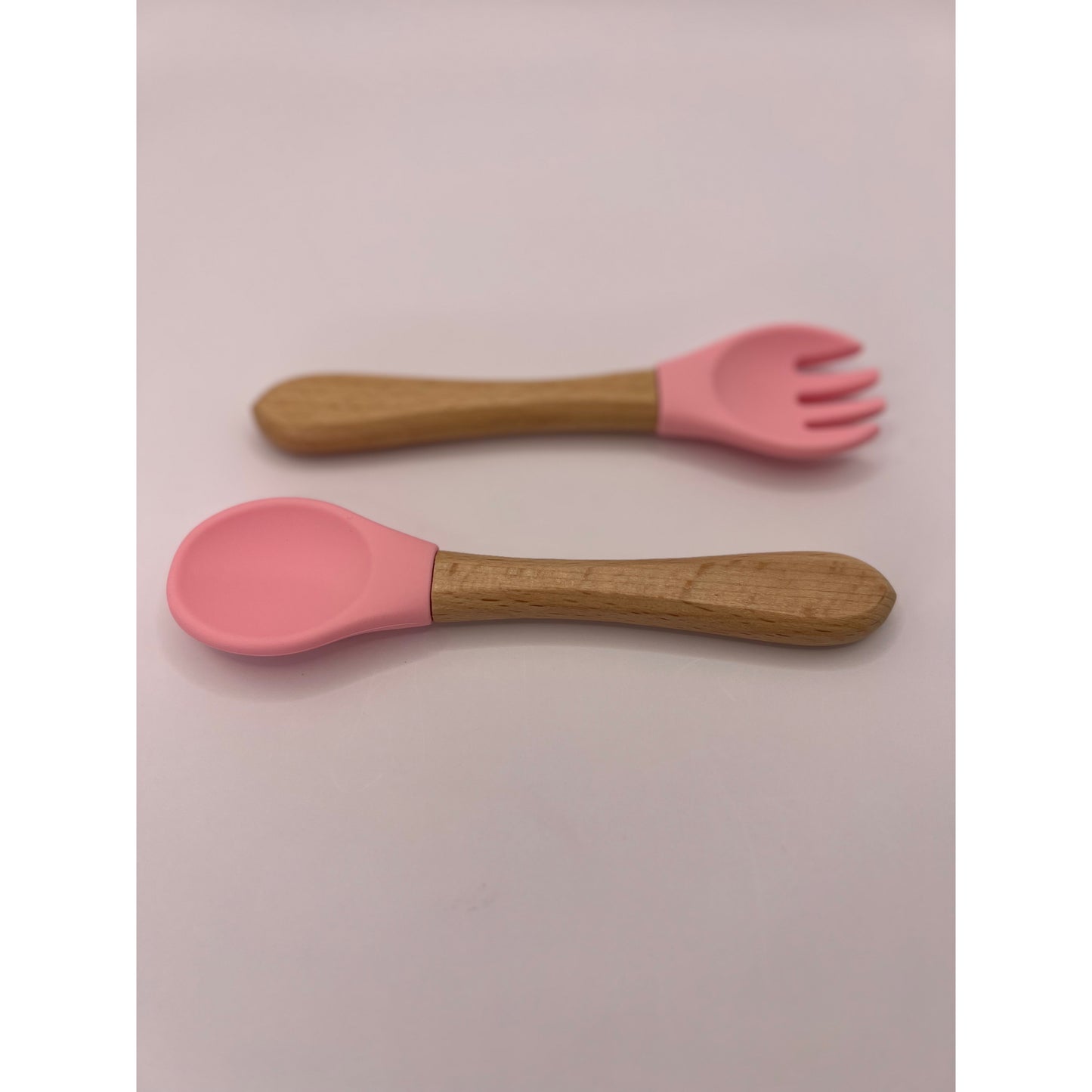 Silicone Beech Spoon and Fork Set