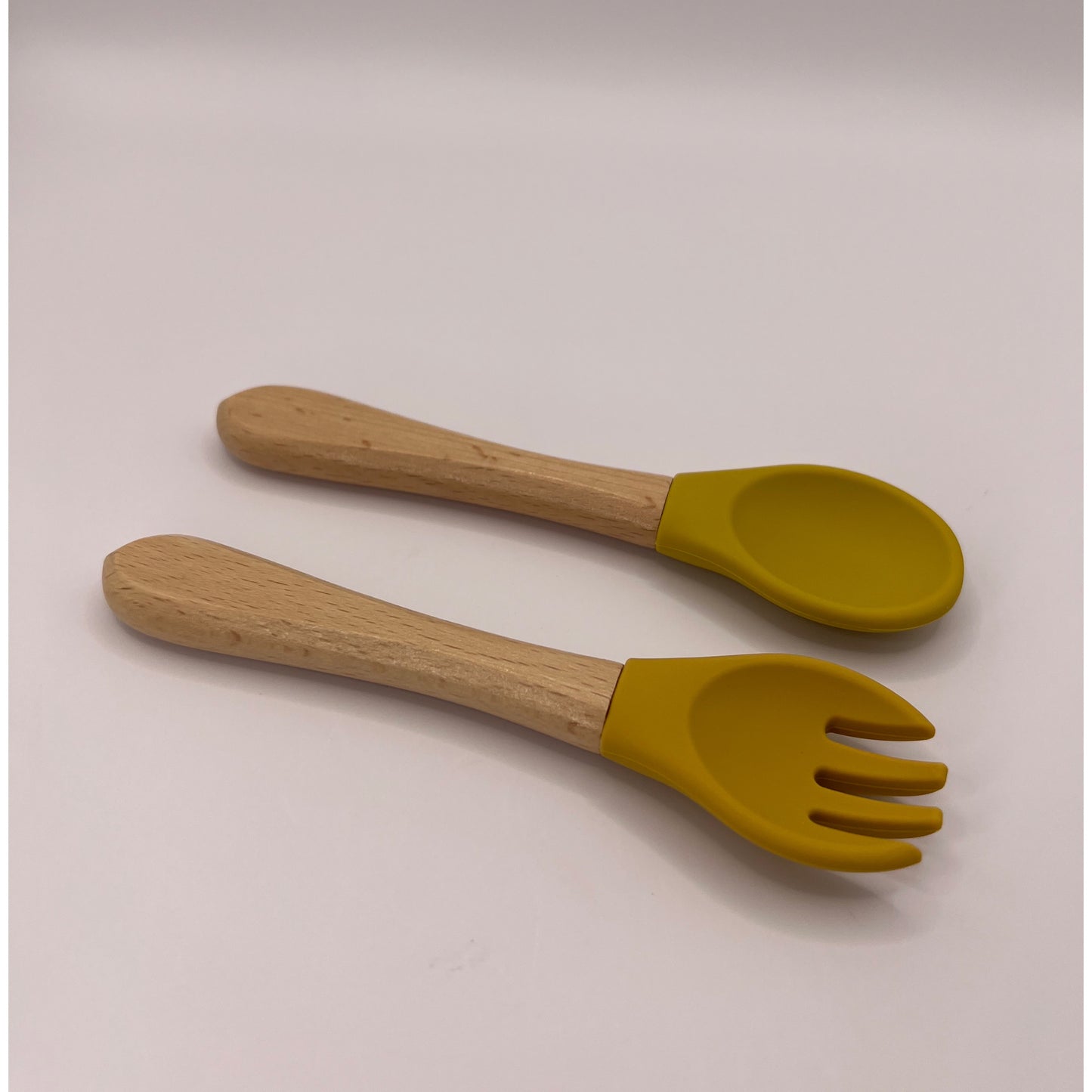 Silicone Beech Spoon and Fork Set