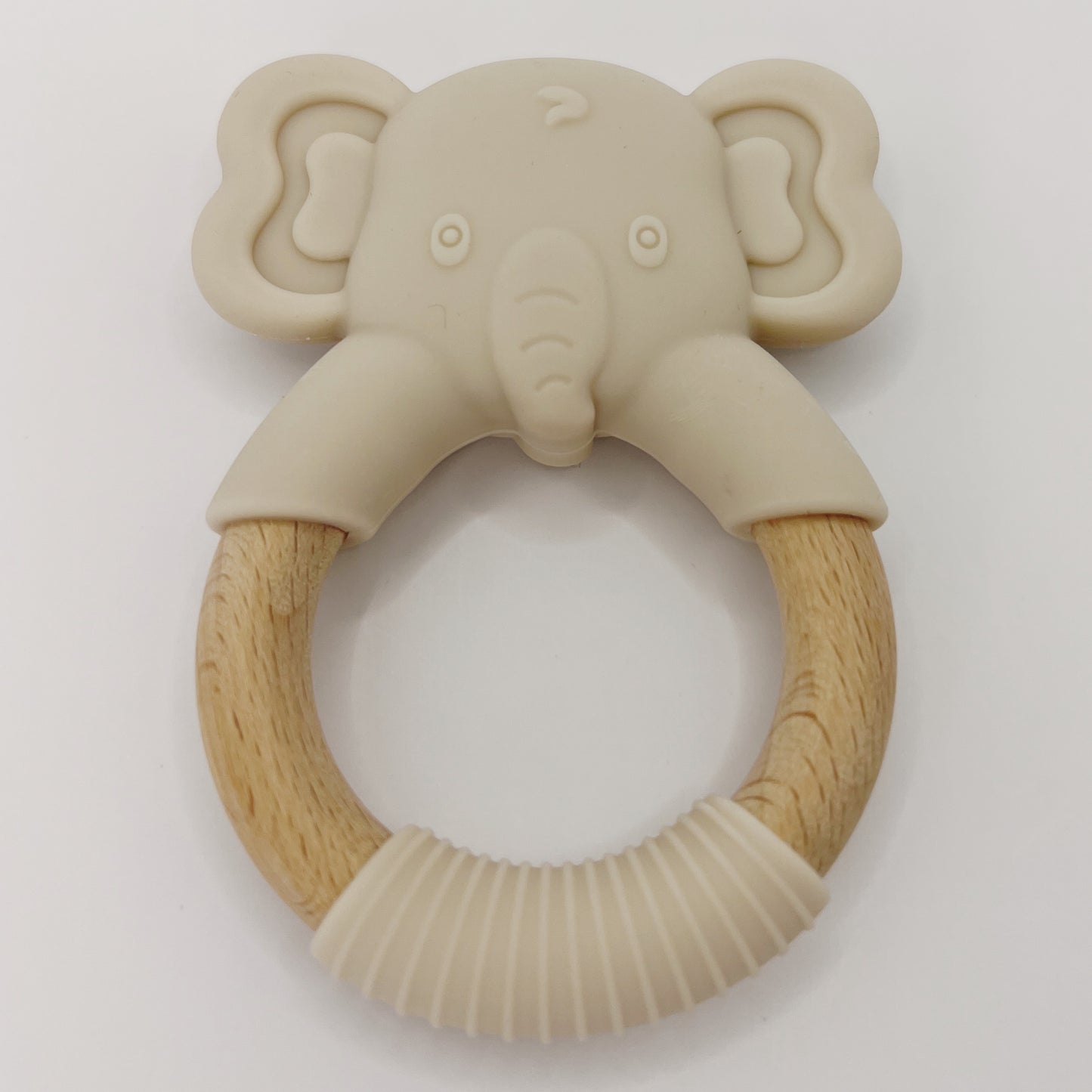 Wooden Elephant - Silicone Teether