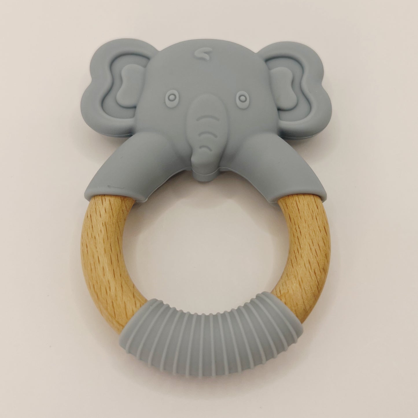 Wooden Elephant - Silicone Teether