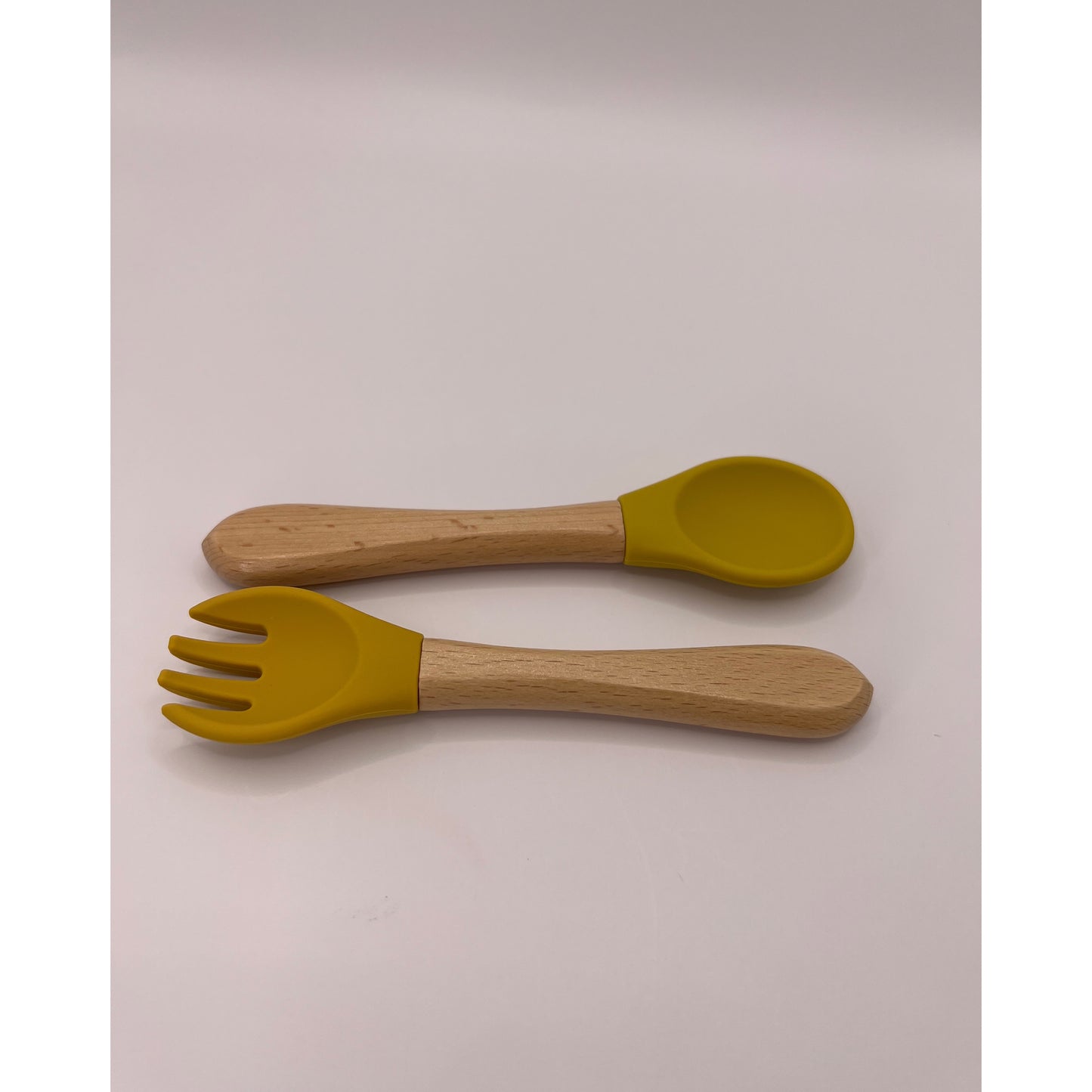 Silicone Beech Spoon and Fork Set