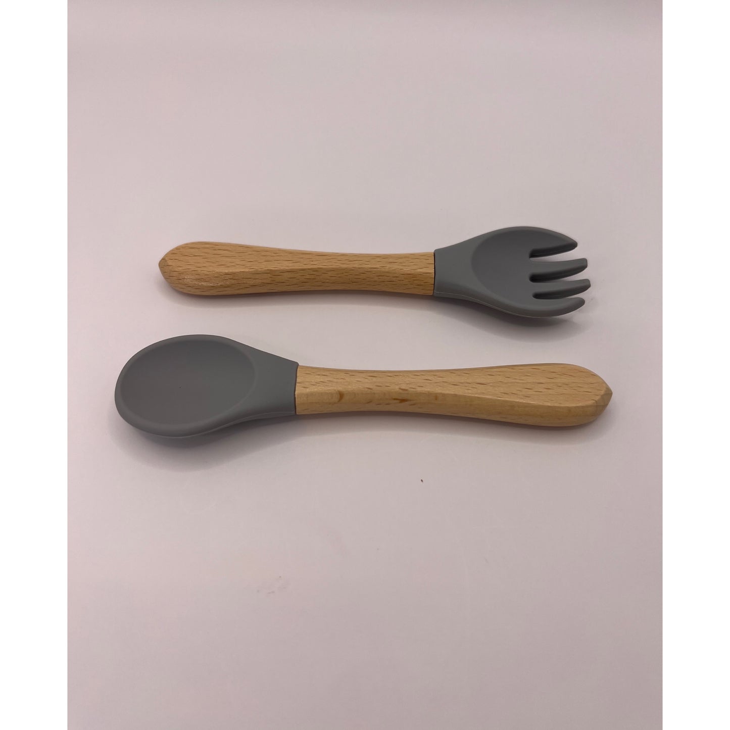 Silicone Beech Spoon and Fork Set