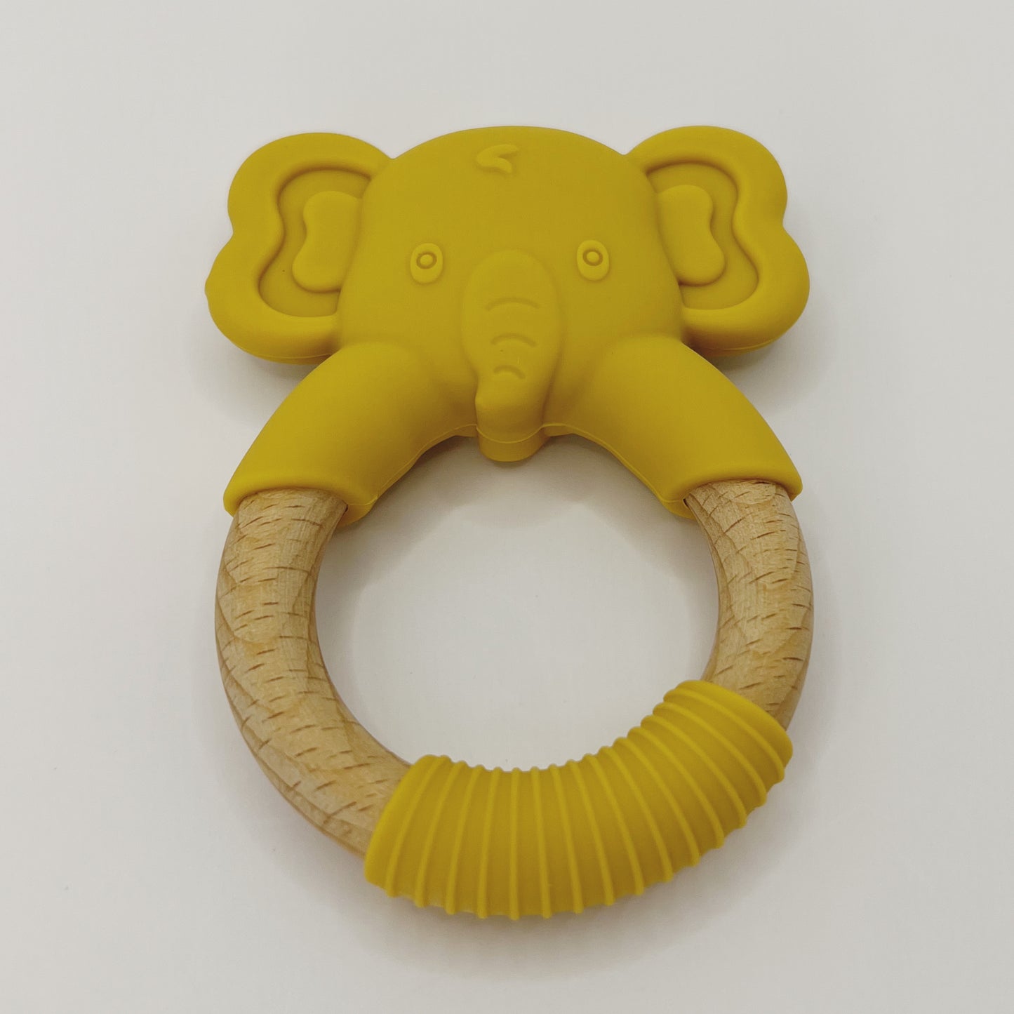 Wooden Elephant - Silicone Teether