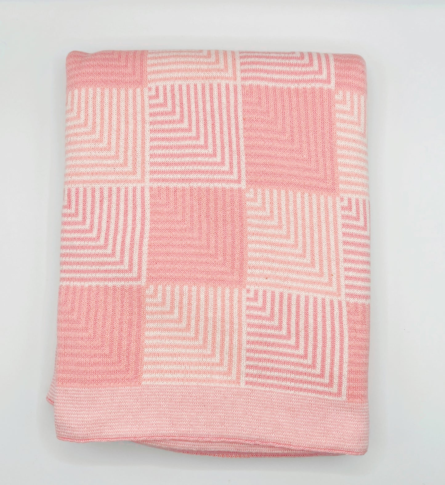 Knitted Baby Blanket - Square pattern