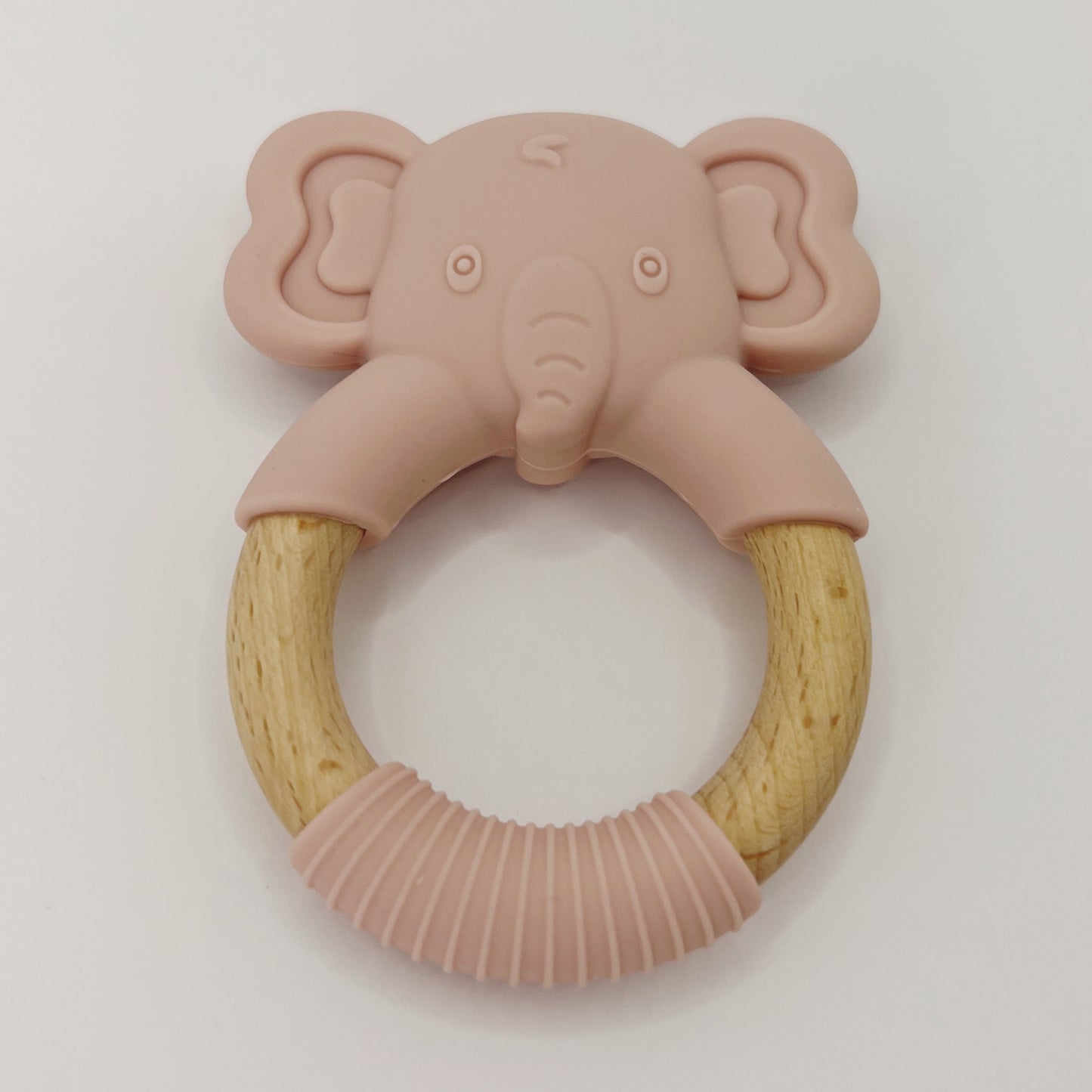 Wooden Elephant - Silicone Teether