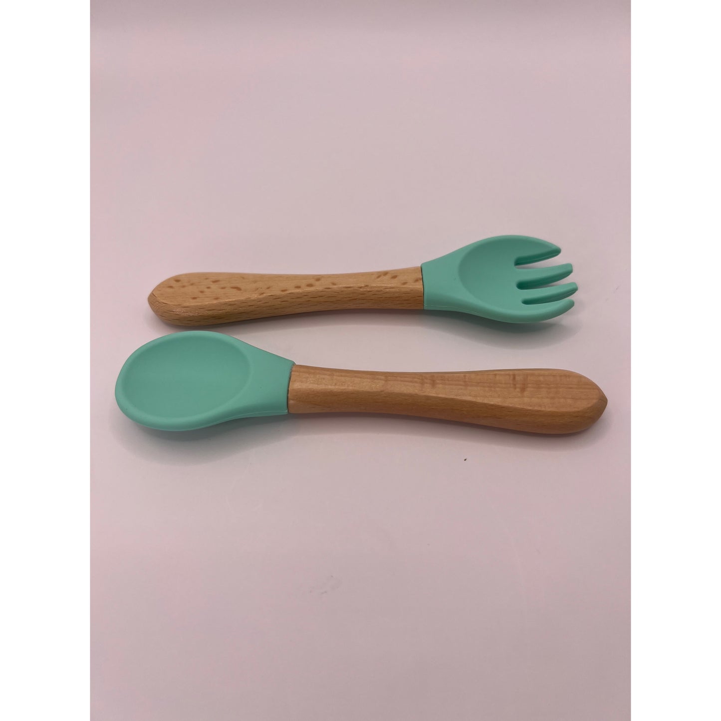 Silicone Beech Spoon and Fork Set