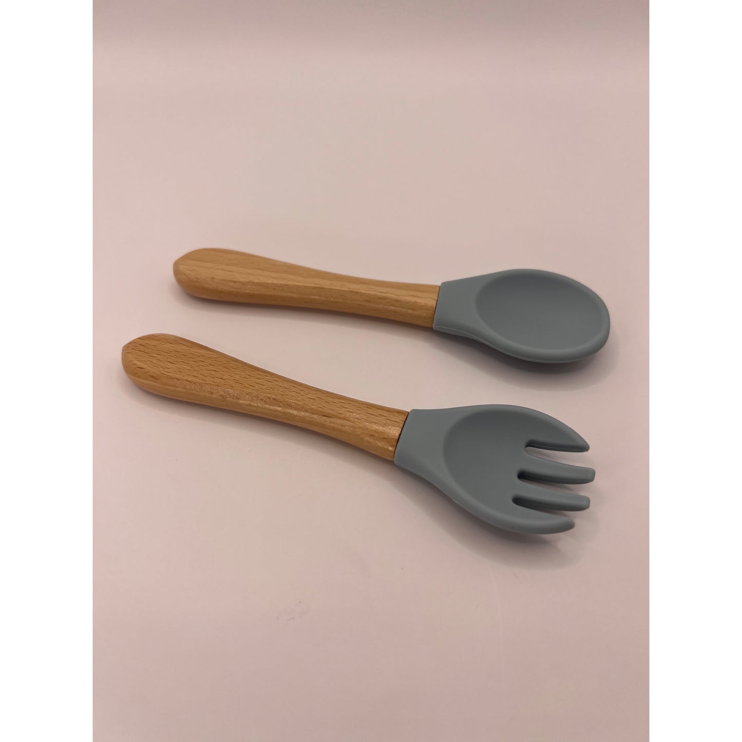 Silicone Beech Spoon and Fork Set