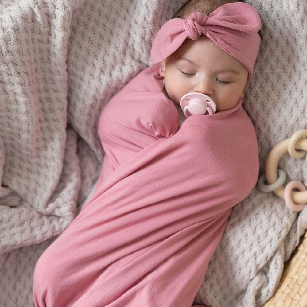 Jewel I Baby Jersey Wrap & Topknot Set - Snuggle Hunny